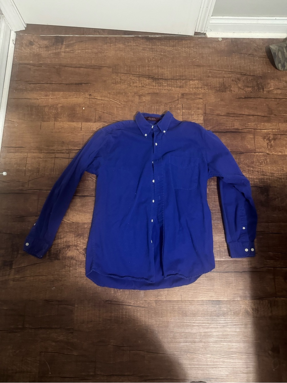 John Ashford Button Down Shirt Men’s Medium Royal Blue